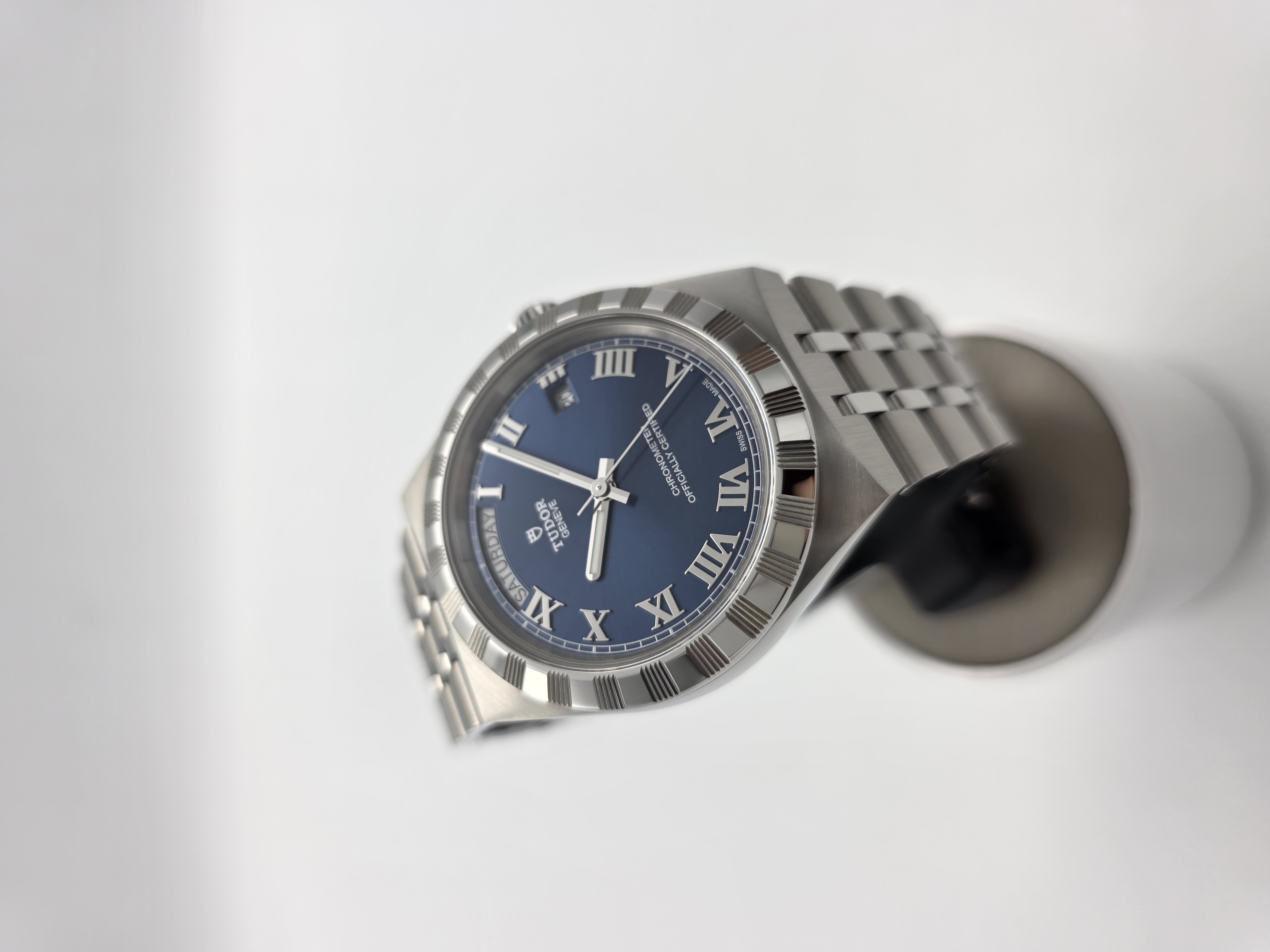 Royal Day-Date 40 Stainless Steel / Blue - Roman 이미지 5